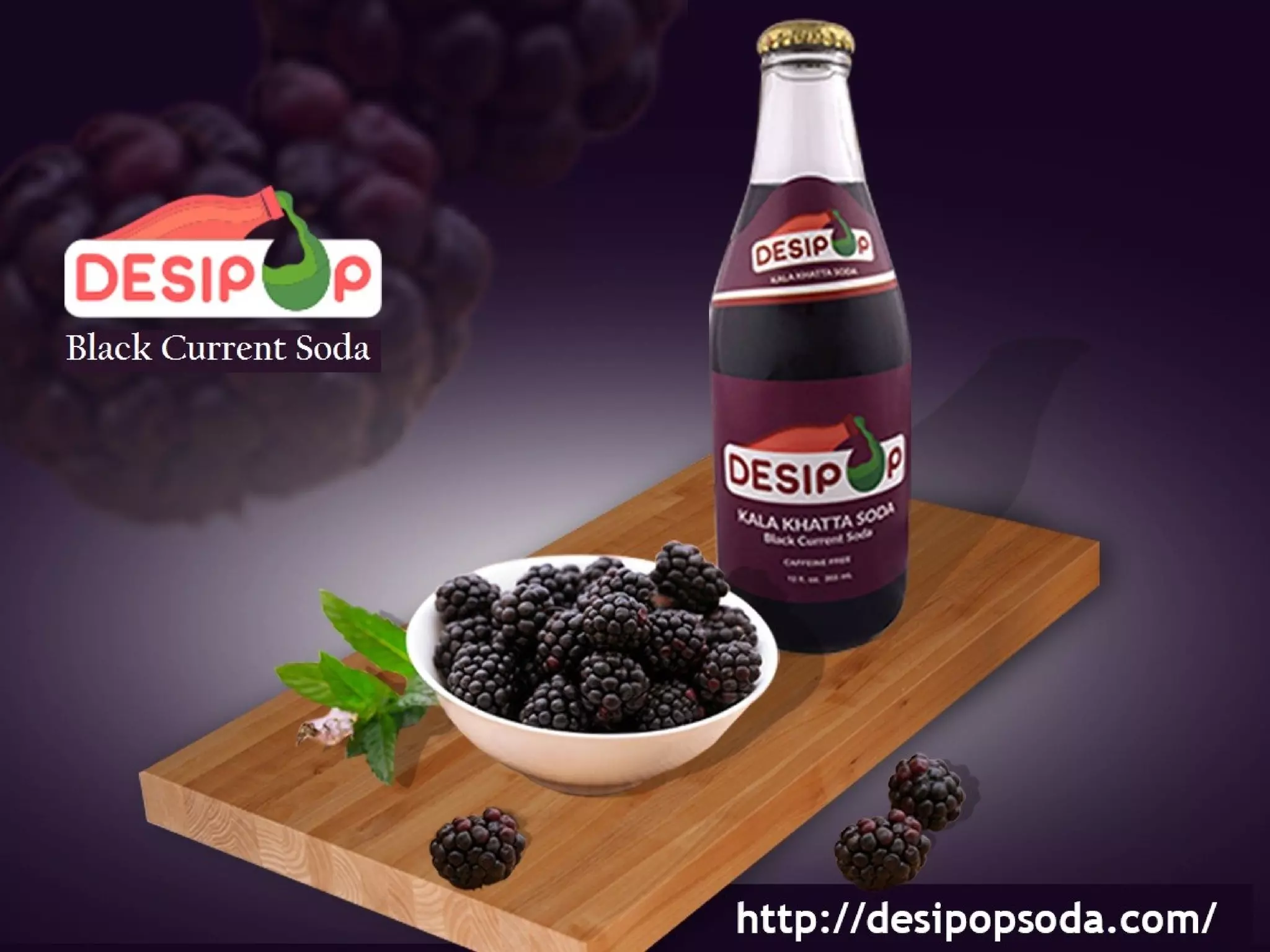 Black currant soda DesiPopSoda PPT