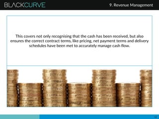 BLACKCURVE
12
This covers not only recognising that the cash has been received, but also
ensures the correct contract term...