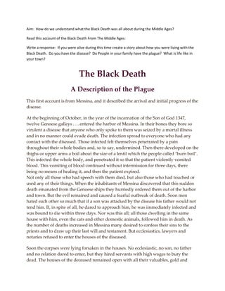 Black death | PDF
