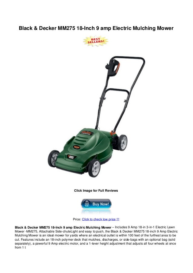 Black decker_mm275_18inch_9_amp_electric_mulching_mower