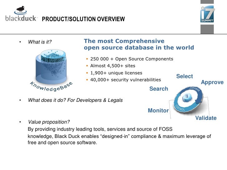 Black duck Software's pitch