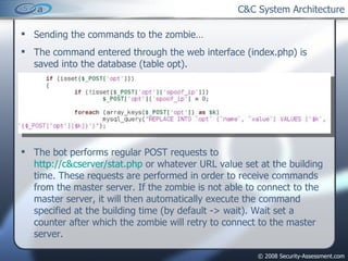 C&C System Architecture ,[object Object],[object Object],[object Object]