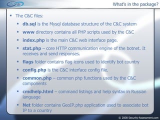 What’s in the package? ,[object Object],[object Object],[object Object],[object Object],[object Object],[object Object],[object Object],[object Object],[object Object],[object Object]
