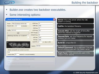 Building the backdoor ,[object Object],[object Object]