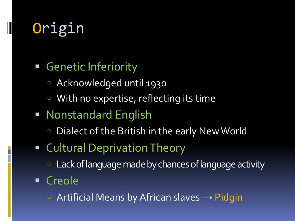 Black english