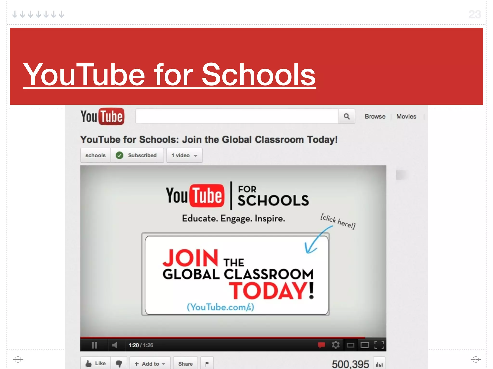 YouTube for Schools
23
 