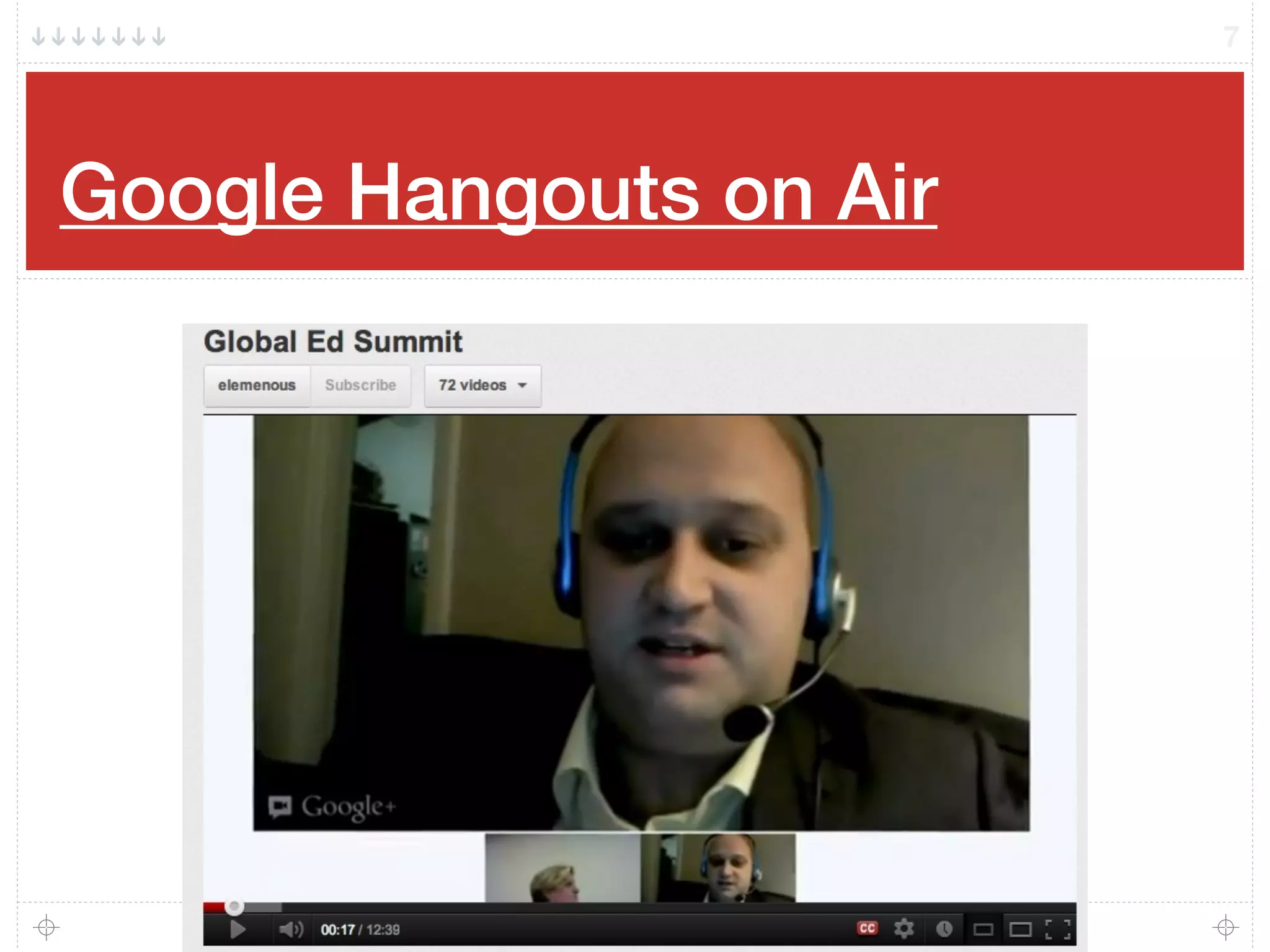 Google Hangouts on Air
7
 