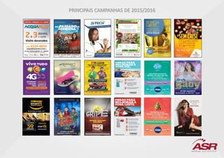 PRINCIPAIS CAMPANHAS DE 2015/2016
 