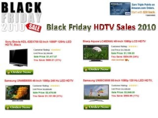 Black Friday HDTV Sales Ads 2010