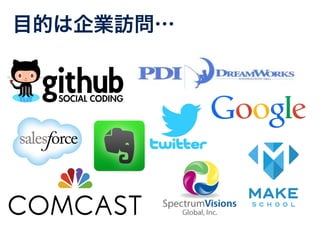 目的は企業訪問… 
 