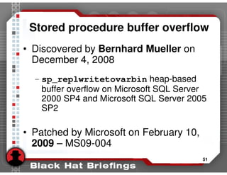 Advanced SQL injection to operating system full control (slides)