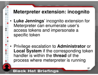Advanced SQL injection to operating system full control (slides)
