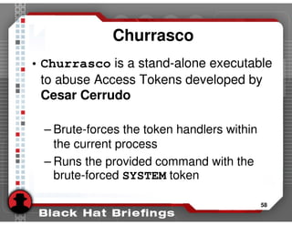 Advanced SQL injection to operating system full control (slides)