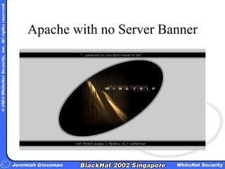Apache with no Server Banner 