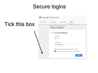 Tick this box
Secure logins
 