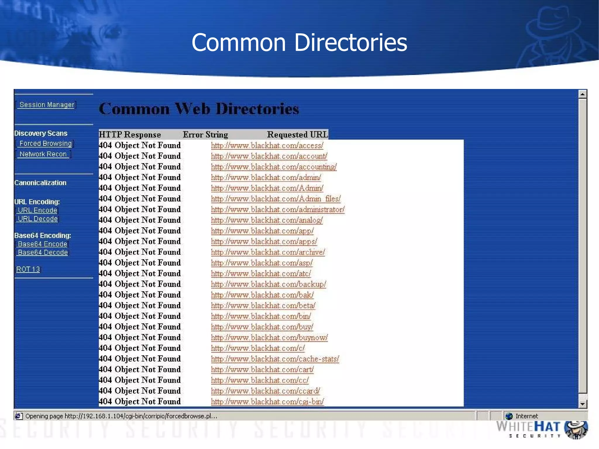 Common Directories 
