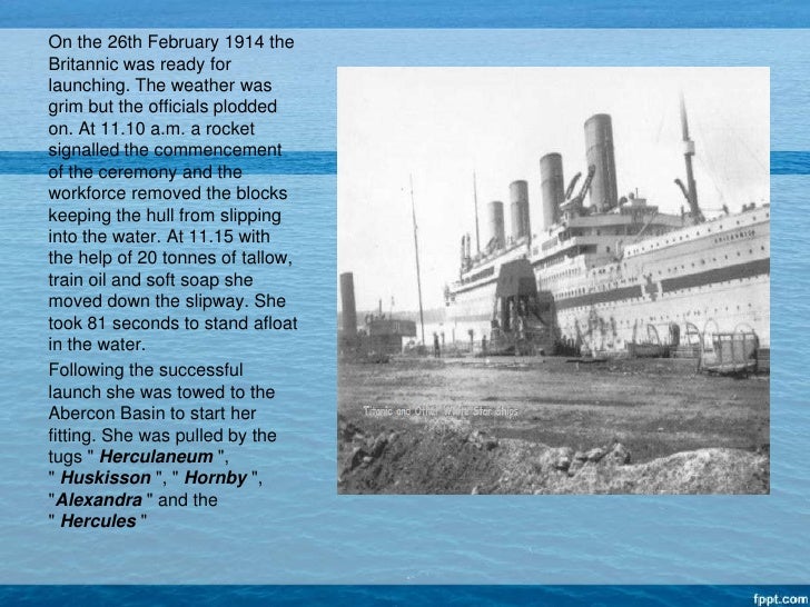 Need help do my essay the hmhs brittanic - the forgotten sister