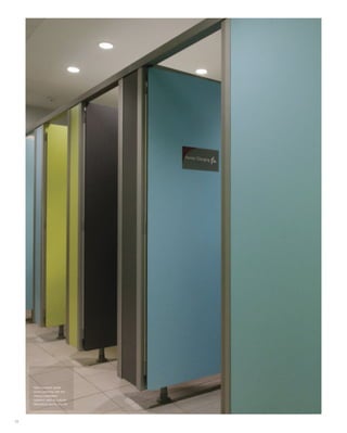 18
Abet compact grade
works perfectly with the
various installation
systems used by cubicle
fabricators across the UK.
 