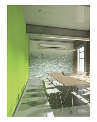 23
This meeting table has
Altofina high pressure
laminate on its surface and
has been colour matched
to Döllken ABS edging.
 