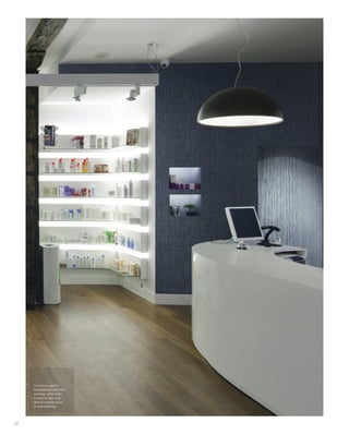 30
Formica is used for
hardwearing horizontal
surfaces, whilst Unilin
is used for light duty
vertical surfaces such
as wall panelling.
 