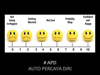 # APD 
AUTO PERCAYA DIRI 
 