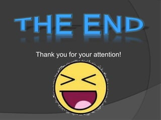 THE ENDThank you for your attention!