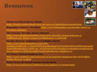 Black History Presentatoin Woodville Elem. | PPTX