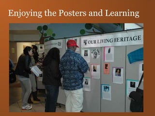 Enjoying the Posters and Learning 