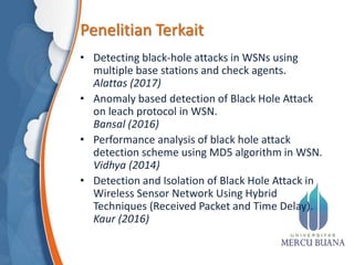 Detection of Black Hole Attack in Wireless Sensor Network with Cluster ...