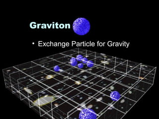 Graviton 
• Exchange Particle for Gravity 
 