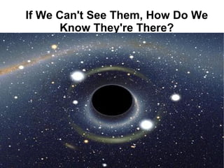 If We Can't See Them, How Do We Know They're There?