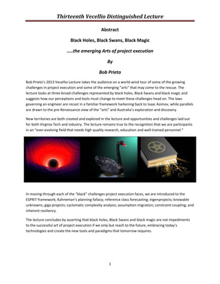 Black holes black swans black magic | PDF