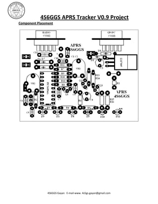 4S6GGS APRS Tracker V0.9 Project
Component Placement




                4S6GGS Gayan E-mail-www. 4s5gs.gayan@gmail.com
 
