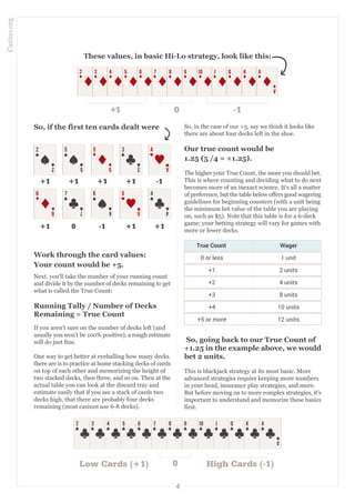 Counting Cards Rules How To Count Cards In Blackjack - The Complete Guide | PDF
