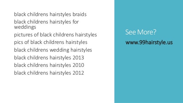 Black Kids Hairstyles