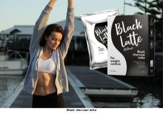 Black charcoal latte
 