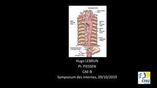 Hugo LEBRUN
Pr. PIESSEN
CAE-B
Symposium des internes, 09/10/2019
 