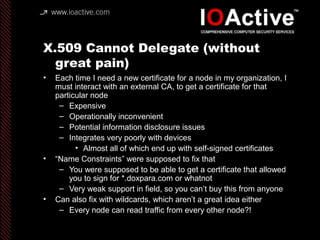 DNS Delegates Very Well
• The root delegates to Verisign for .com
• .com delegates to my servers for
doxpara.com
• I add a...