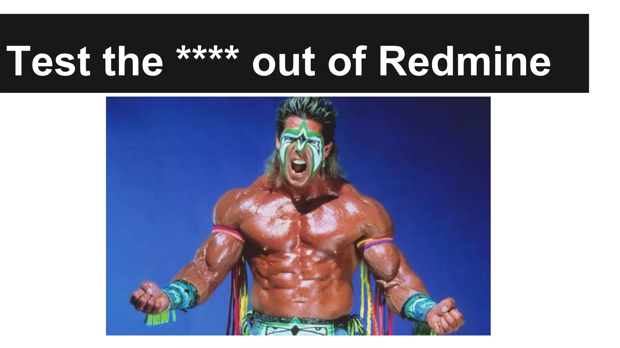 Test the **** out of Redmine 
