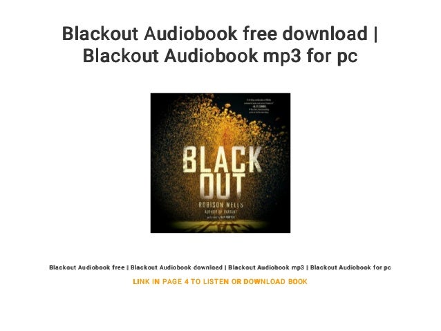 Blackout Audiobook free download Blackout Audiobook mp3