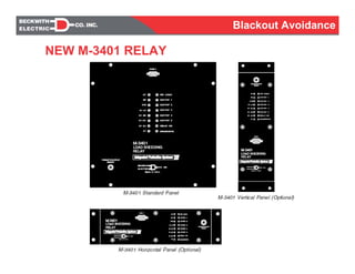 NEW M-3401 RELAY
Blackout Avoidance
 