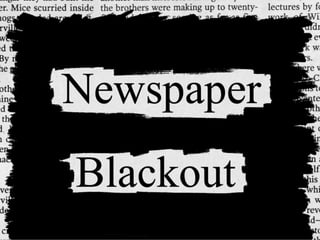 Newspaper Blackout Slideshow