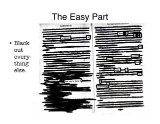 Novel Blackout Poems