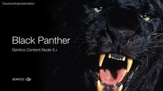 Dauerwerbepräsentation




      Black Panther
      Gentics Content.Node 5.4
 