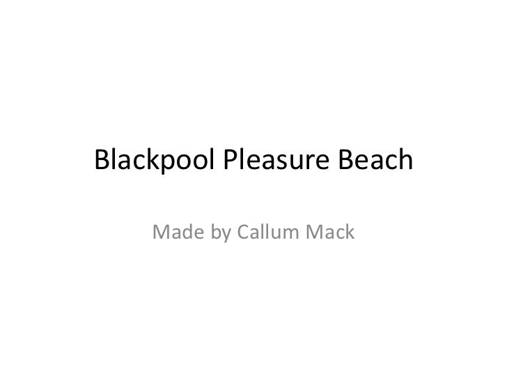 Blackpool pleasure beach presition