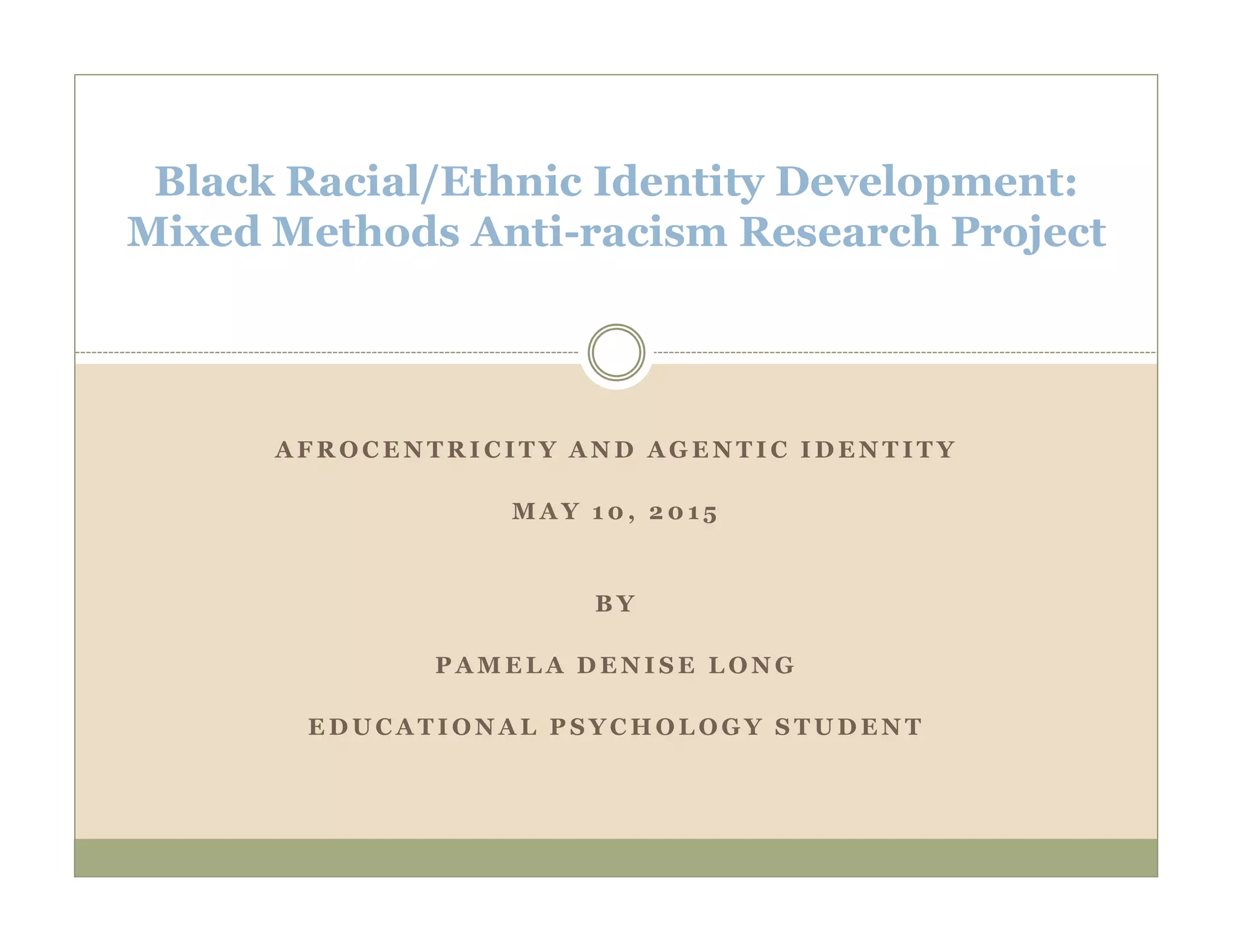 Black racial ethnic identity development antiracism research project | PDF