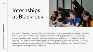 BlackRock Internship Program | PDF