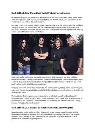 Black Sabbath 2025 Black Sabbath’s Final Bow.docx