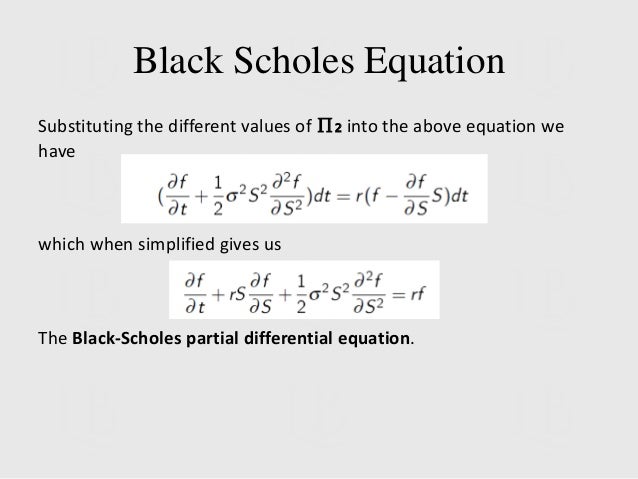 My stock options black scholes calculator