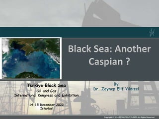 By
Dr. Zeynep Elif Yıldızel
Türkiye Black Sea
Oil and Gas
International Congress and Exhibition
14-15 December 2022
İstanbul
 